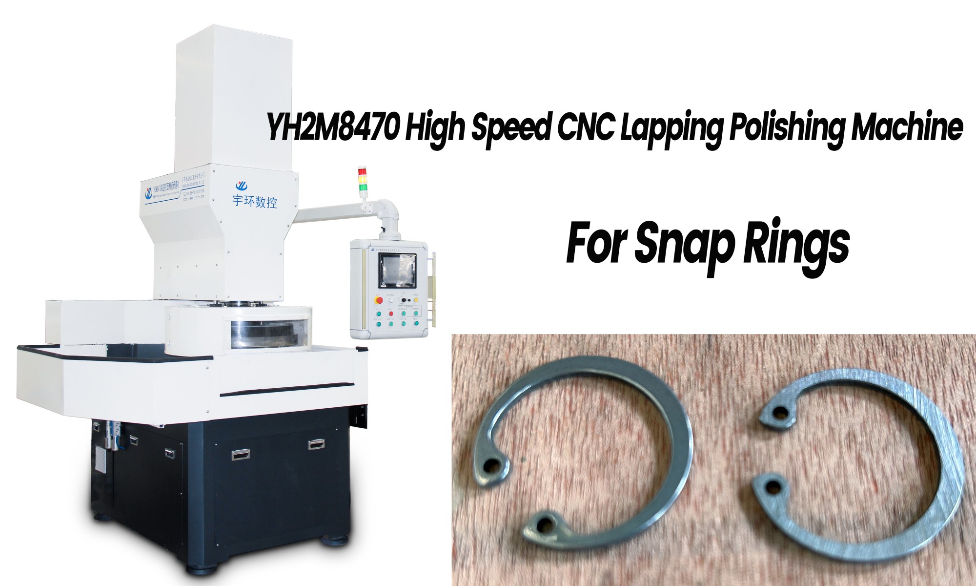 High Speed Double Surface Lapping Polishing Machien for Snap Rings